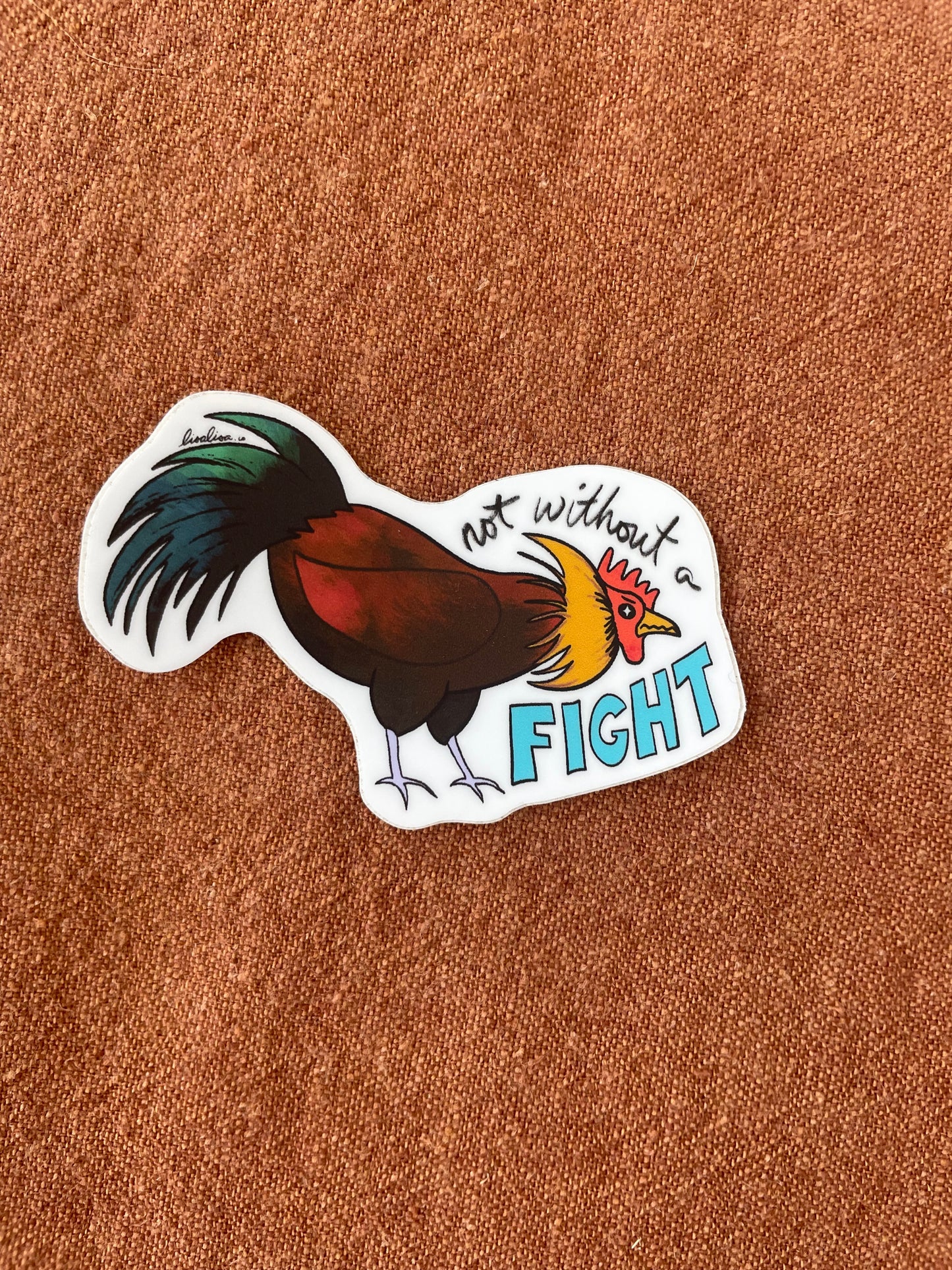 Fighting Rooster Sticker