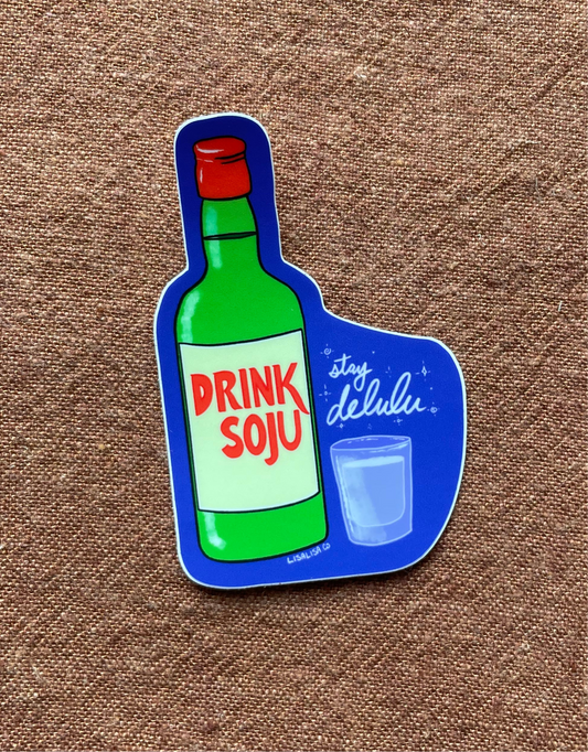 Delulu Soju Sticker