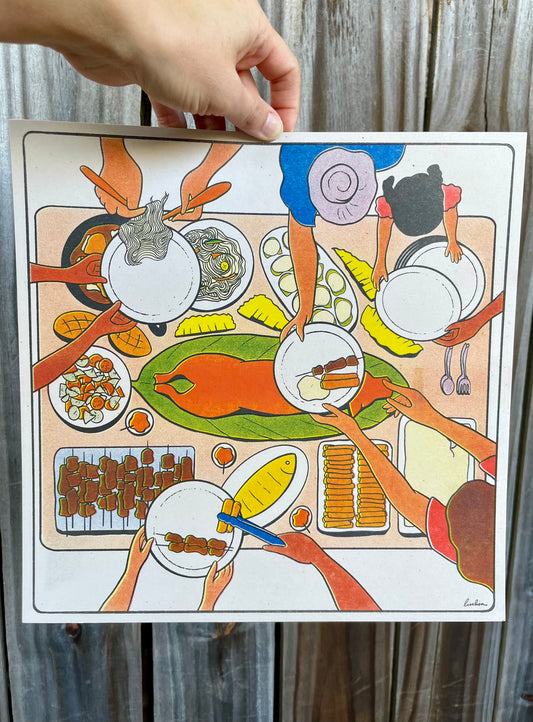 Meant to be Shared | 11x11" Riso Print