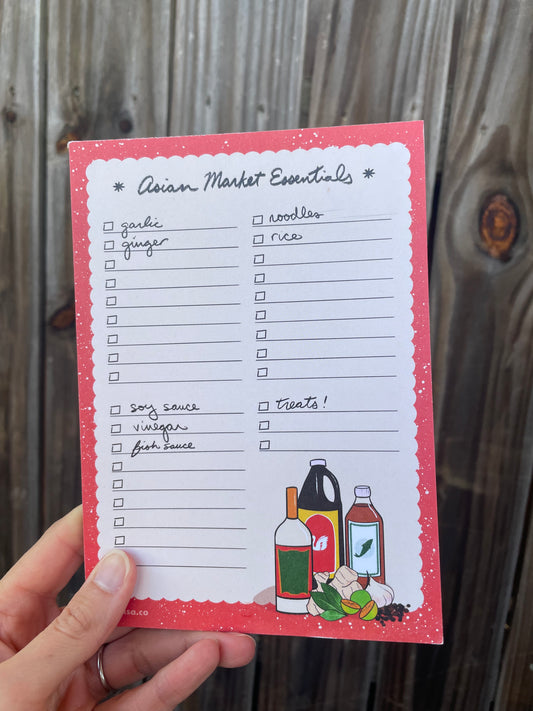 Asian Market Essentials - Notepad