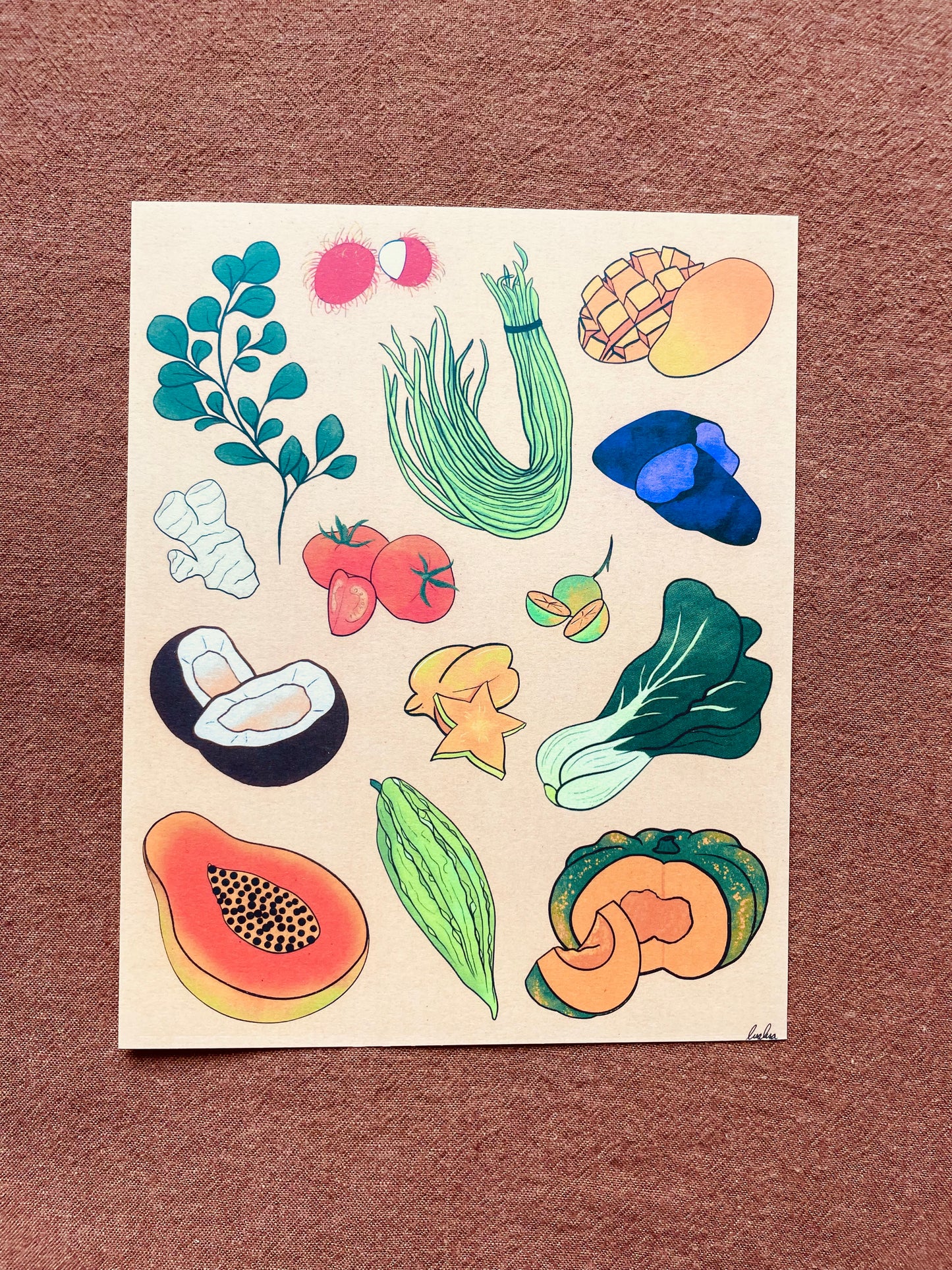 Lola’s Garden - 8x10" Print