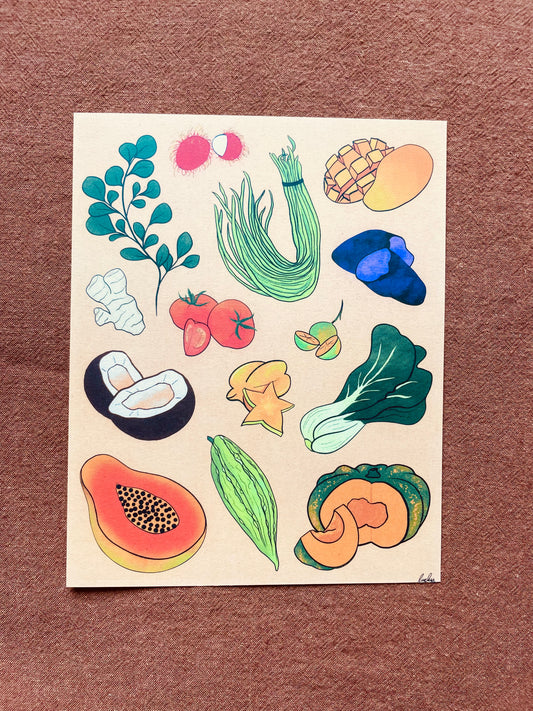 Lola’s Garden - 8x10" Print