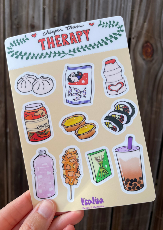 Cheaper than Therapy - Sticker sheet