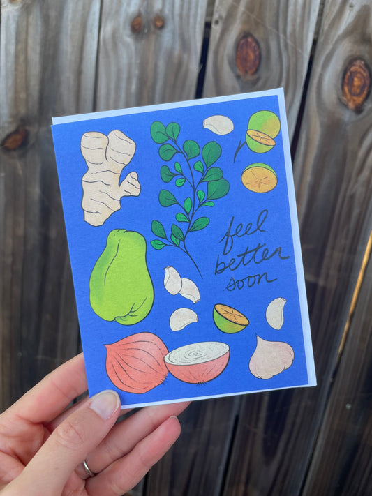 Get Well Tinola - Blank Greeting Card