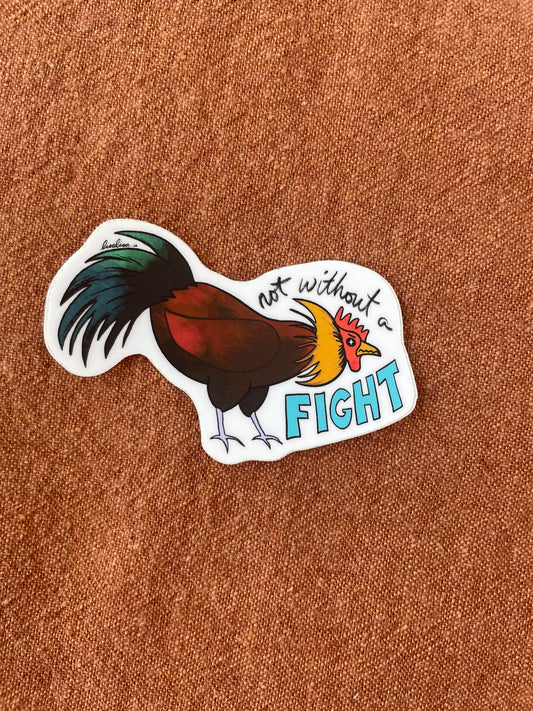 Fighting Rooster Sticker