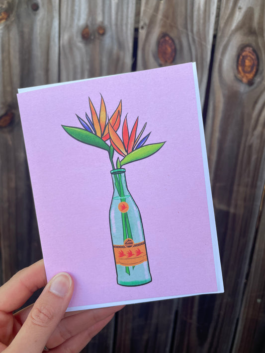 Birds of Paradise - Blank Greeting Card