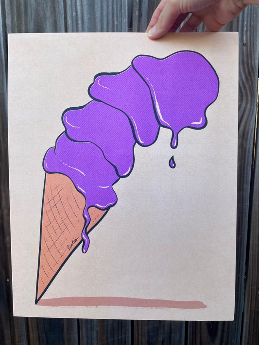 Ube Cone - 11x14" Print