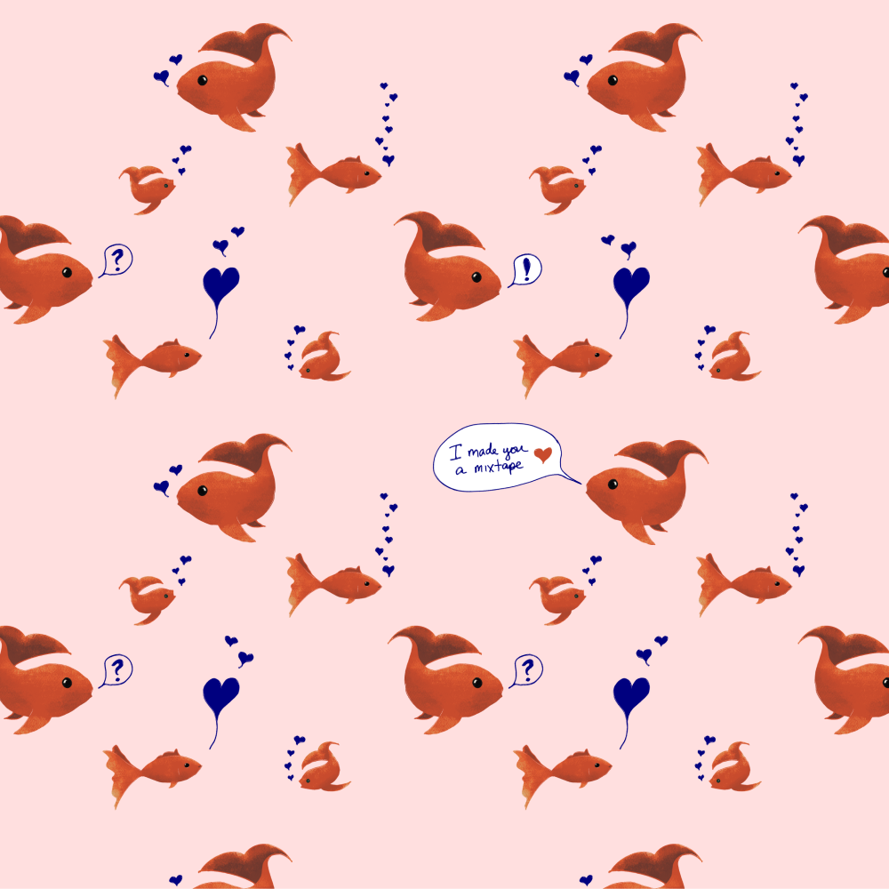 Mixtape Fish Pattern | Lisalisa.co